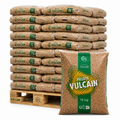 VULCAIN Pellets — Palette de 70 sacs de 15 kg—Granulés de Bois VULCAIN DINplus –Disponible immédiatement