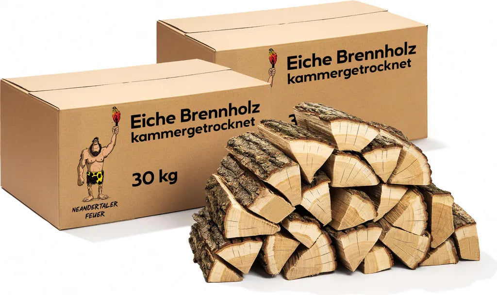 Neandertaler Feuer – Bois de Hêtre Sec – Bûches de 25 cm – 60 kg