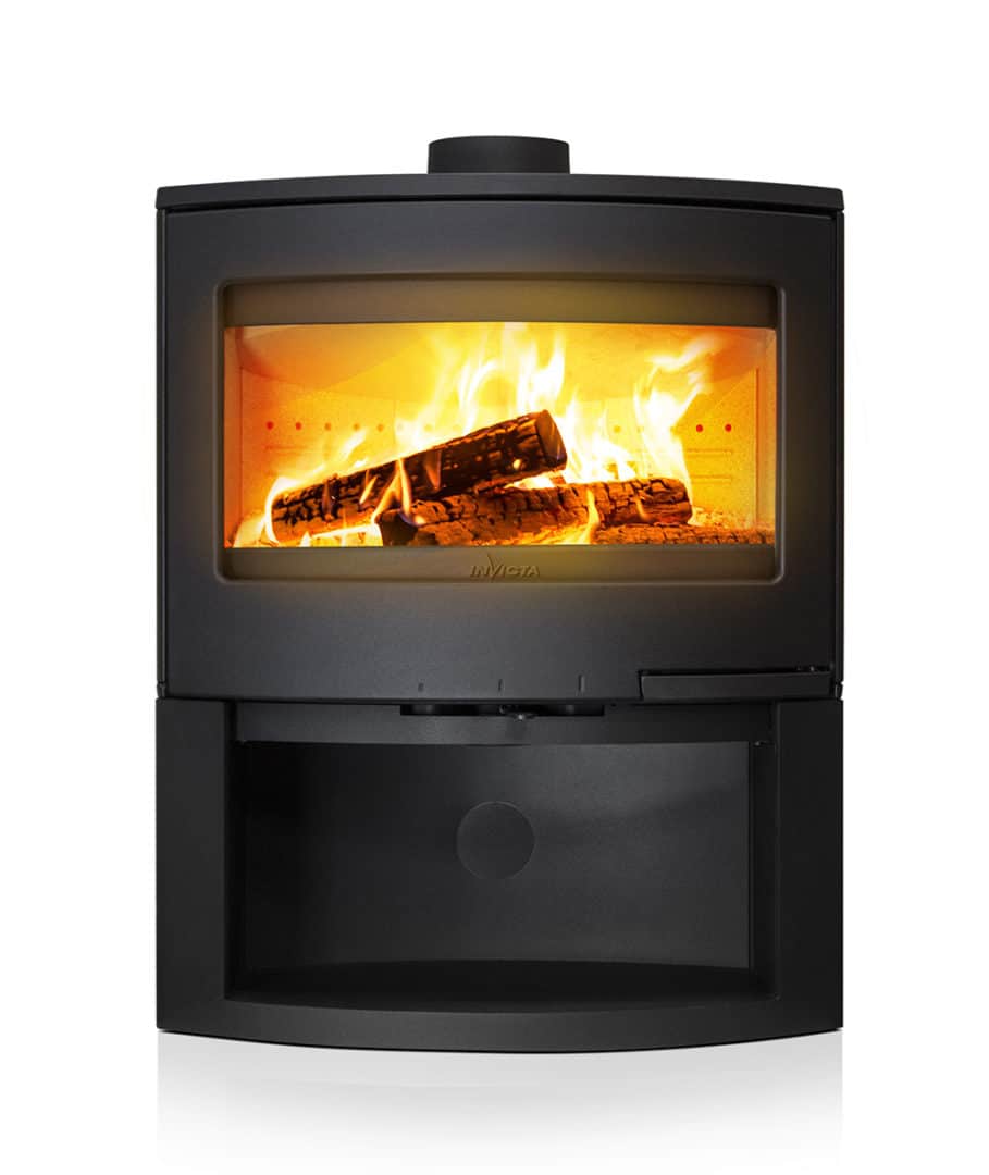 Poêle à Bois INVICTA Calcias Étanche – 9 kW – Fonte & Acier